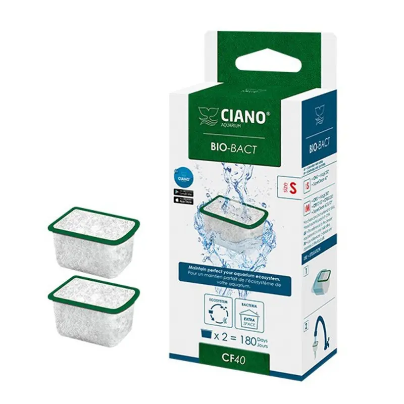 Ciano Cf20/Cf40 Bio-Bact Filter Cartridge ) X2 Small