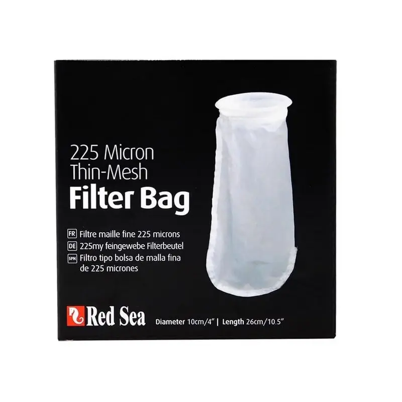 Red Sea Thin-Mesh Filter Bag (10 X26 Cm, 225 Micron) Size 10