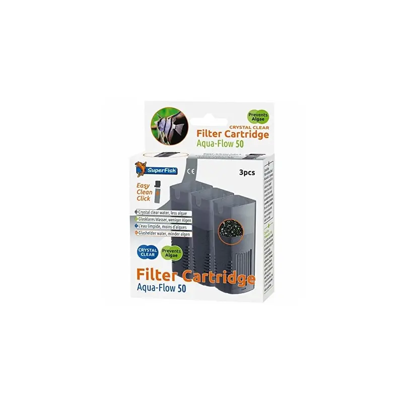 Superfish Aqua-Flow 50 Crystal Clear Cartridge Size 3