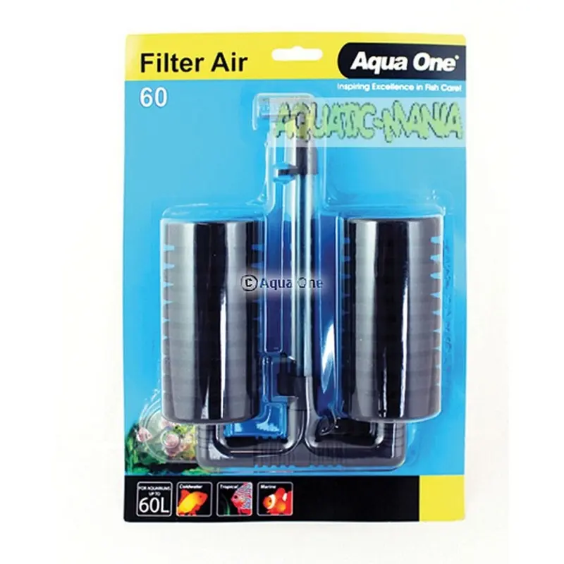 Aqua One Filter Air 60 Sponge Air Filter Suit Up To 19891 60L