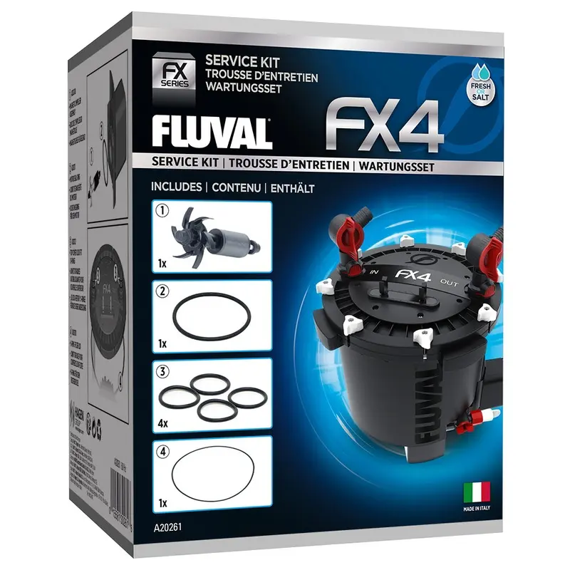 Fluval FX4 Service Kit Impeller O Ring Motor Seal Ring *Genuine Fluval* A20264
