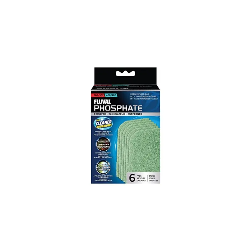 Fluval White 306/7 And 406/7 Filter Phosphate Remover Pad,