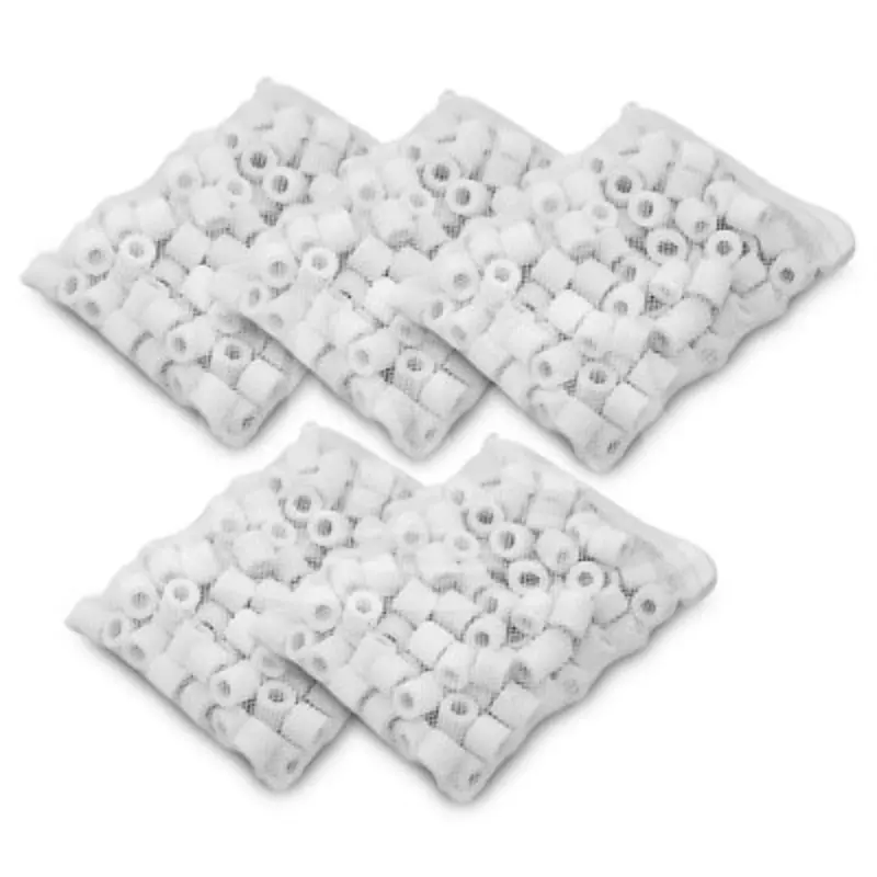 Pisces Ceramic Aquarium Biological Filter Media Rings X 500G (2500G Total) Size 5