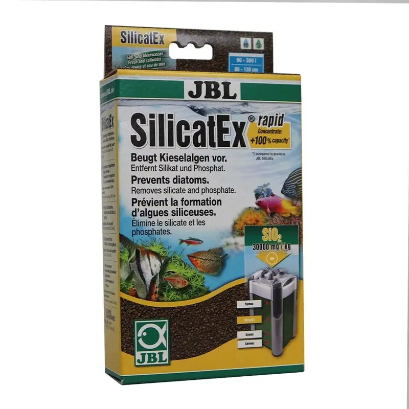 JBL SilicatEx rapid, Prevents diatoms by removing silicate