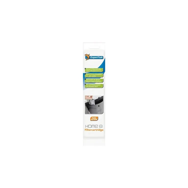 New Superfish Filter Cartridge Aquarium Home Chemical 20 Cm Grey Size 8