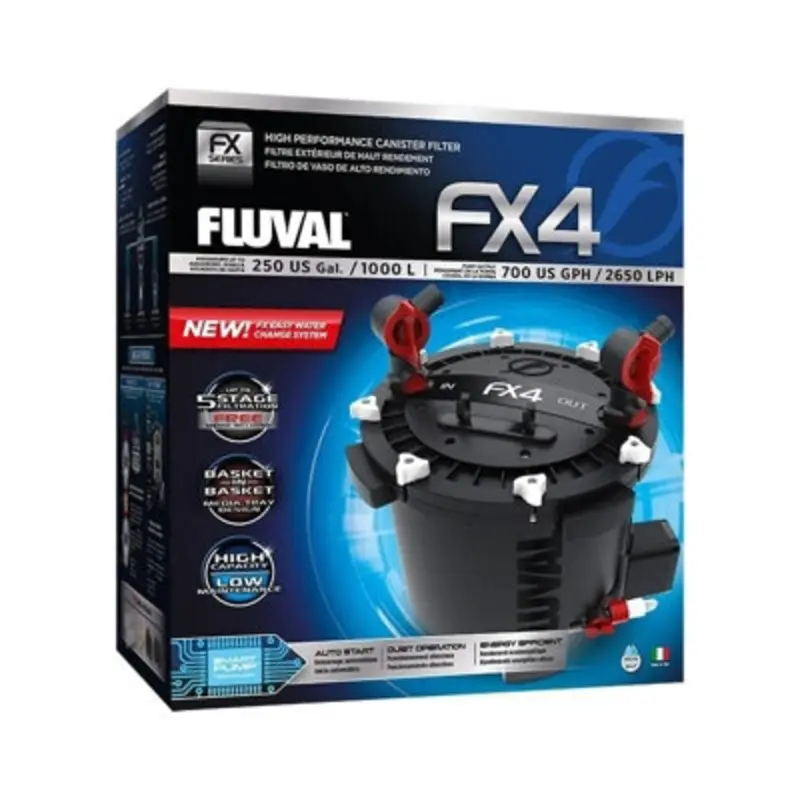Fluval Fx4 High Performance External Filter Up To 250 Us Gal / 1000L Large