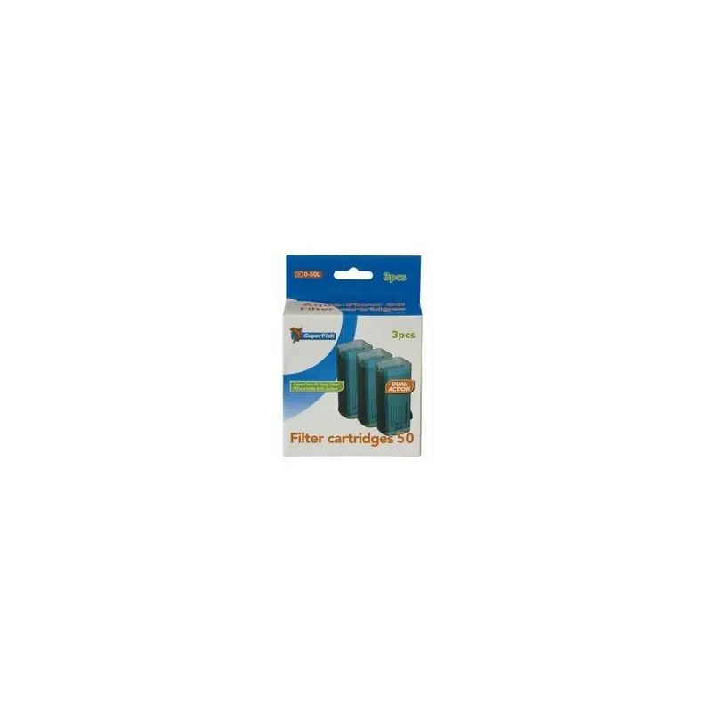 New Superfish Aquaflow 50 Easy Click Cartridge (3Pk) - 573024 Size 3