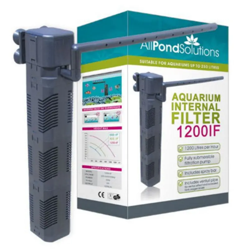 All Pond Solutions 1200L/H Aquarium Internal Filter 1200If