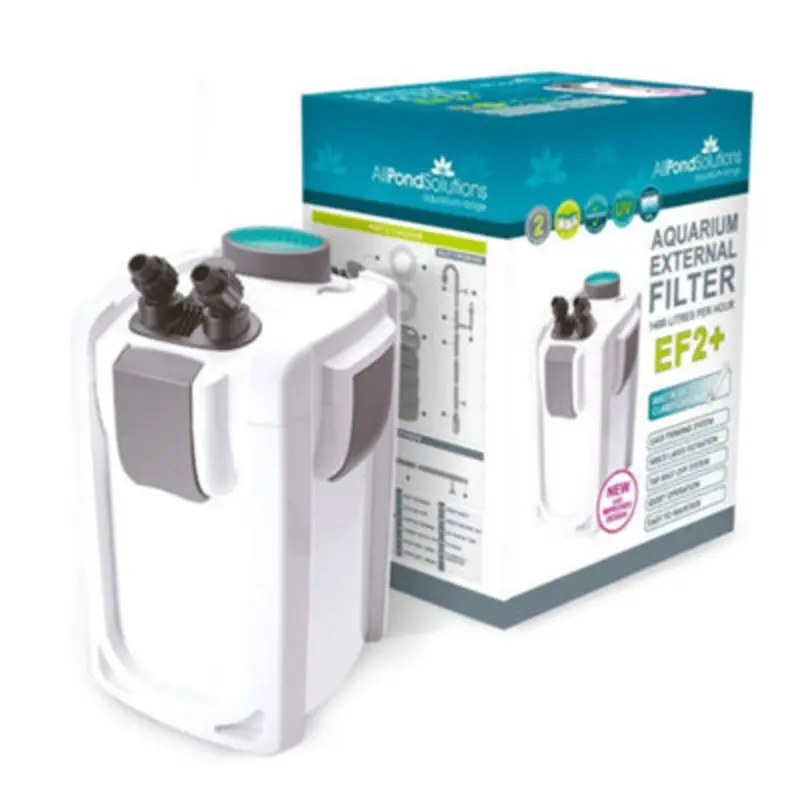 All Pond Solutions 1400L/H + 9W Uv Aquarium External Filter Ef2+ Light