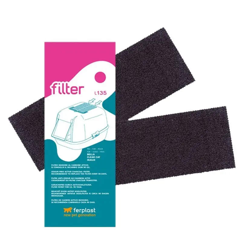 Ferplast (L135) Spare Carbon Filter For Toilets - Single Pack - Filters Size 2