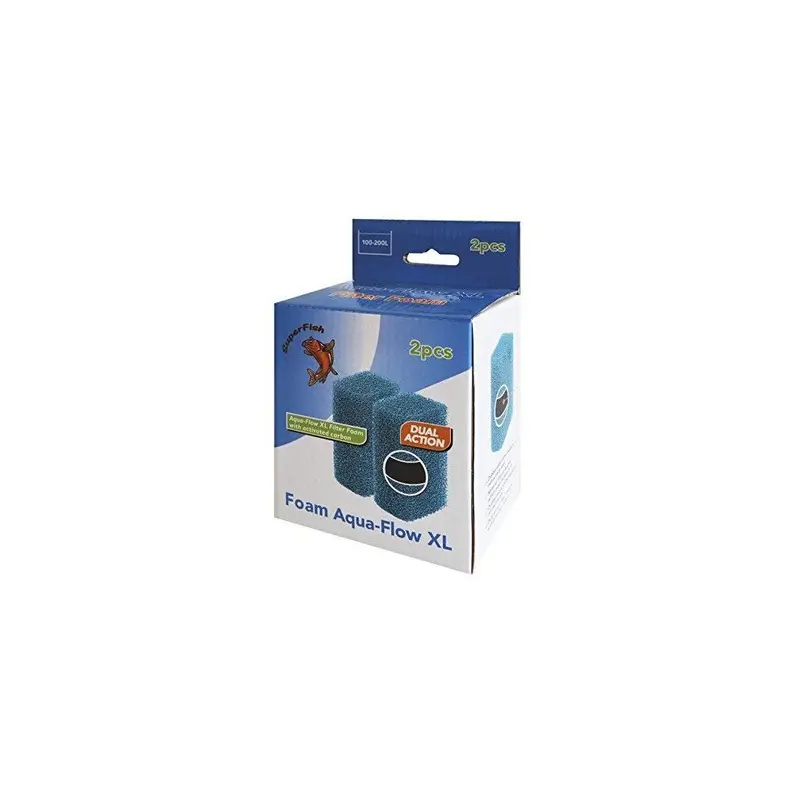 New Superfish Aqua-Flow Foam 9X5x3cm (2Pk) - 573849 Size 2