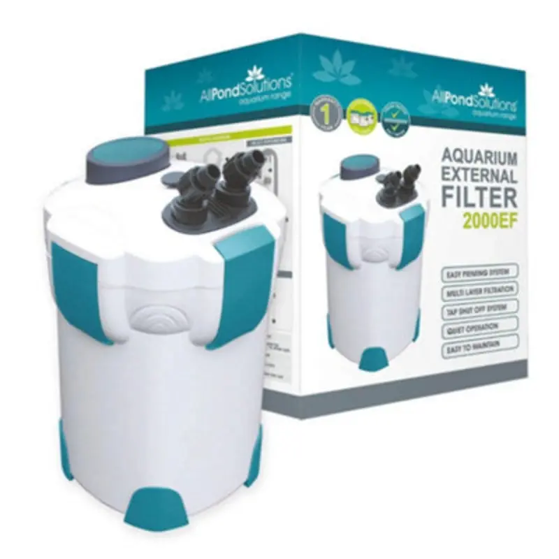All Pond Solutions 2000L/H Aquarium External Filter 2000Ef