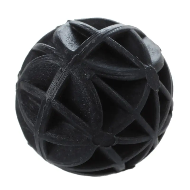 Black 50 Pcs 18Mm Diameter Bio Balls For Aquarium Pond Filter