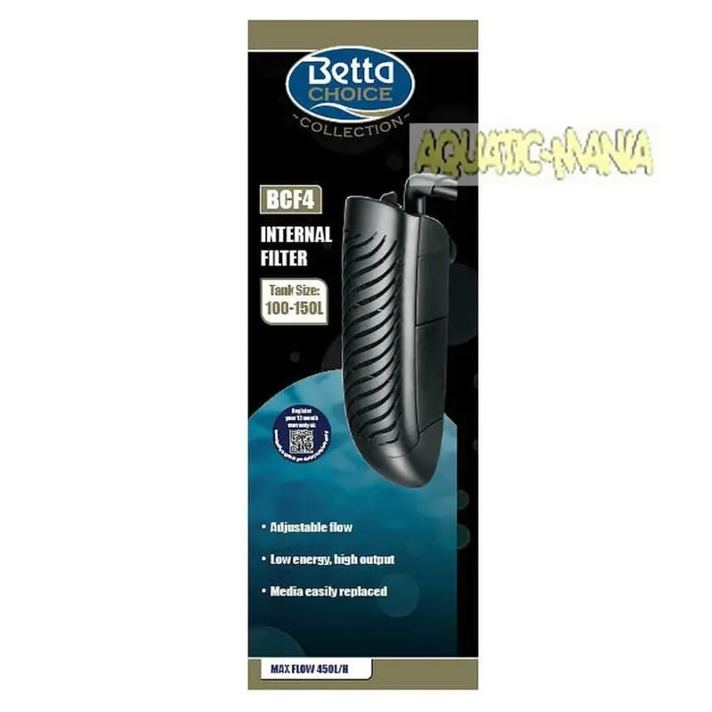 Betta Choice F4 Aquarium Internal Filter Aquarium Upto Mf724 150L