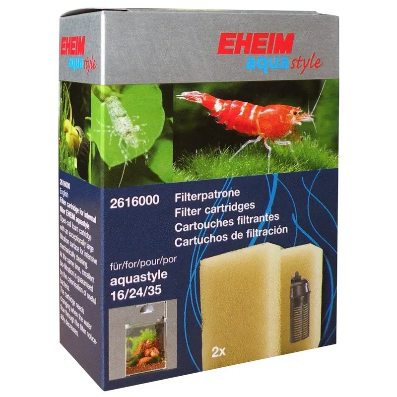 Eheim  Aquacorner 60 2616000  For Aquastyle Filter Cartridge 16, 24, 35  Pack of 2