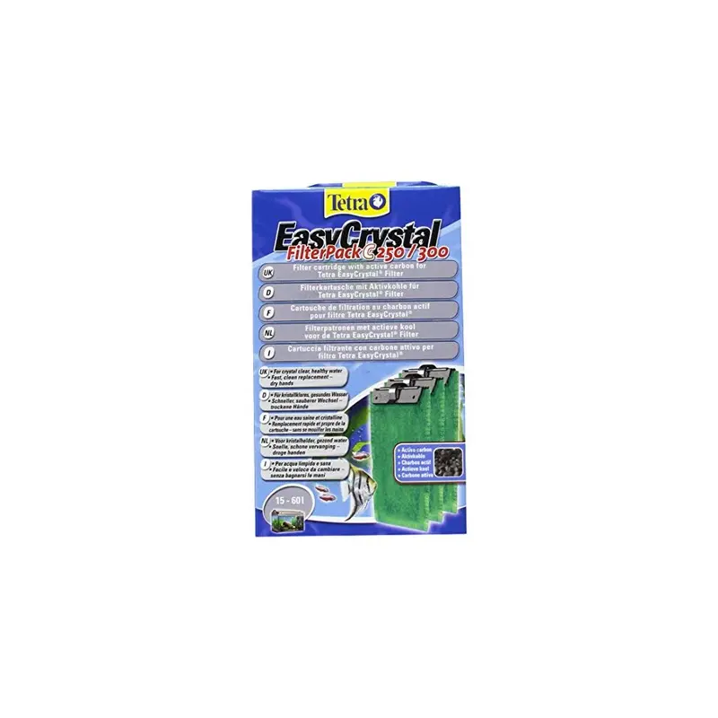 Tetra Easycrystal Filter Pack C250/300 - Pieces - 15-60 Liters Size 3