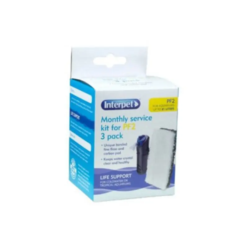 B&Q Interpet Pf2 Replacement Floss & Carbon Bonded 3Pk Size 3