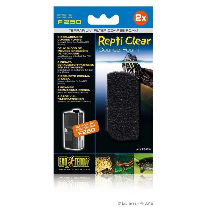 Exo Terra Repti Clear 250 Coarse Foam for F250 Terrarium Filter