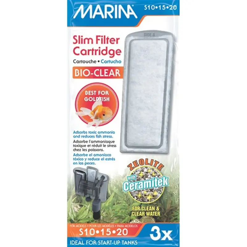 Marina Slim Filter Bio Clear Cartridge (Pack Of Three) Size 3
