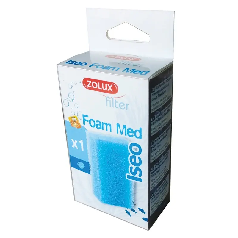 Zolux Bleu Porosity Foam Cartridge For Filter Iseo Aquarium Medium