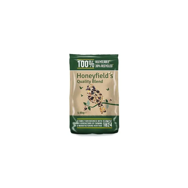 Honeyfields Black Wild Bird Food For Birds - 1.6Kg Small