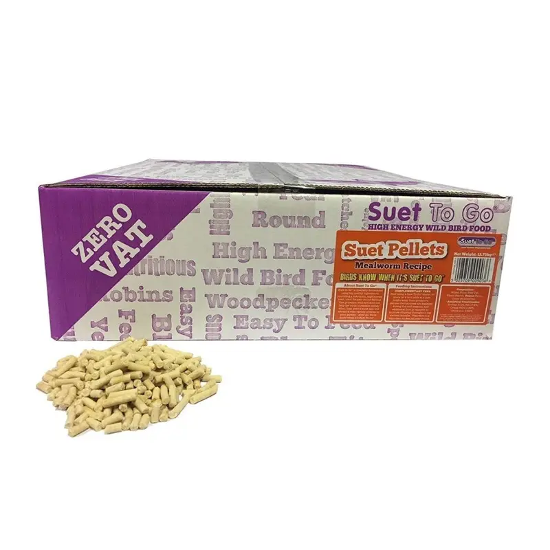 Suet To Go Premium Pellets Mealworm Bulk Box 12.55Kg
