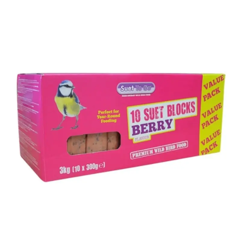 Forest Pet Supplies Suet To Go Blocks Berry & Bug Pack Size 10