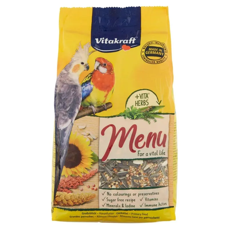 Vitakraft Premium Menu Cotorras 1 Kg 1000 G 1Kg