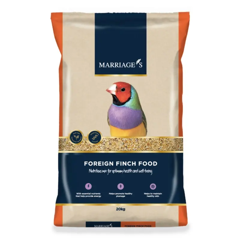 Marriages Foreign Finch Food Protein & Fibre Supports Digestion 20Kg