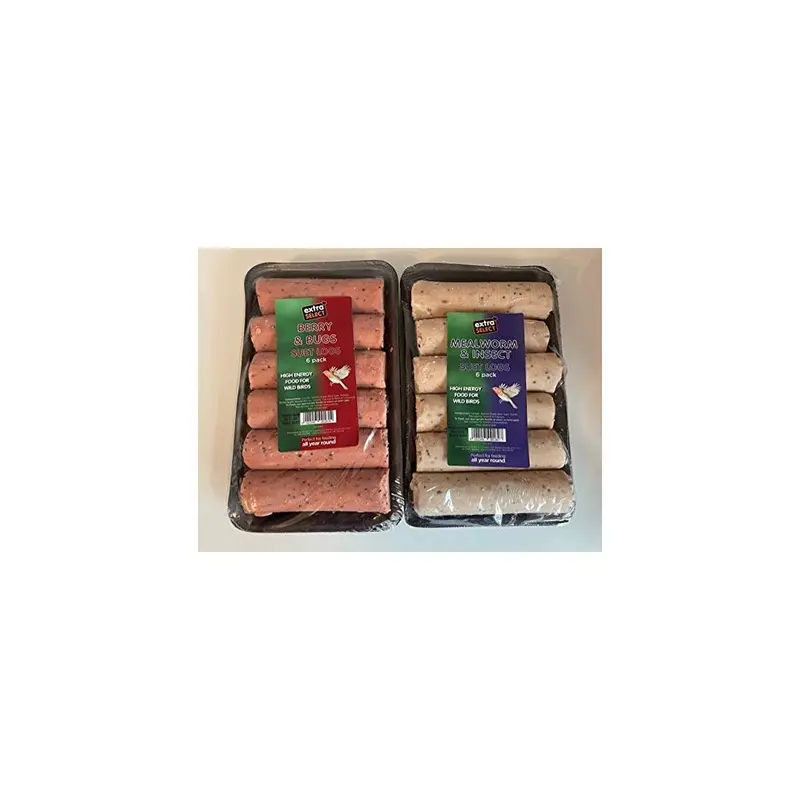 Surrey Feed Wild Bird Suet Logs Variety Pack Of (12 Logs) Size 2