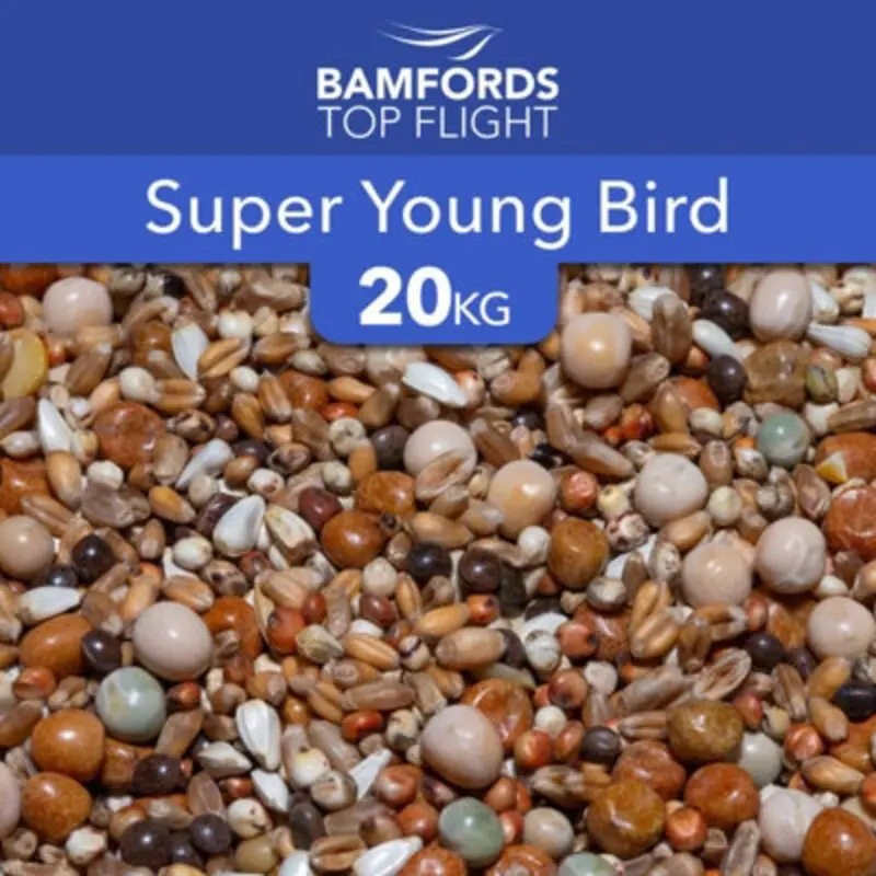 B&Q Bamfords Top Flight Super Young Bird Racing Pigeon Food 20Kg