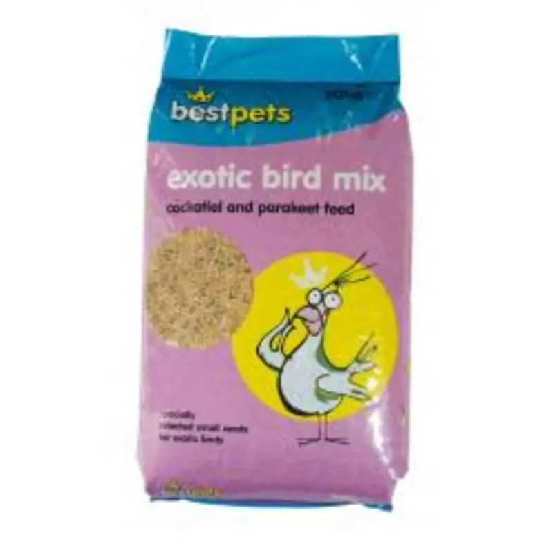 Bestpets Cockatiel And Parakeet Exotic Bird Feed - Red 20Kg