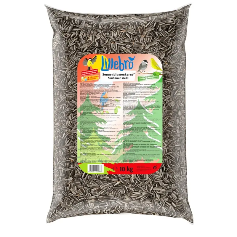 Lillebro Sunflower Seeds For Wild Birds - 10Kg