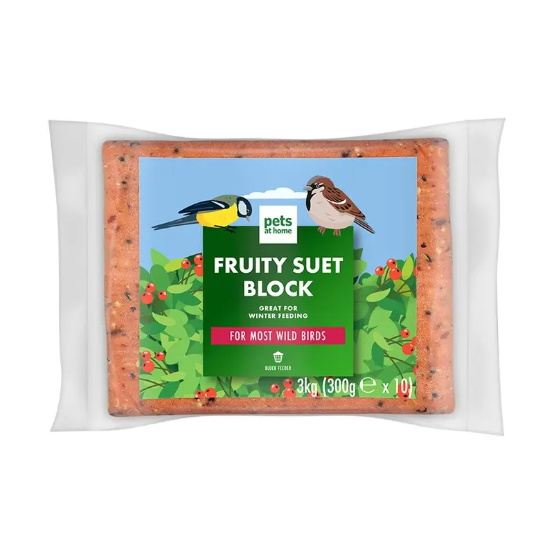 Pets At Home Fruity Suet Blocks Wild Bird Food 10 Pack 3Kg