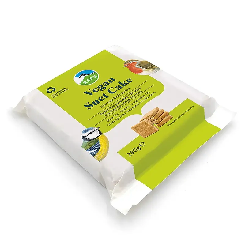 Rspb Vegan Suet Block Plant-Based Peanuts, Ground Oats & Rapeseed 280G