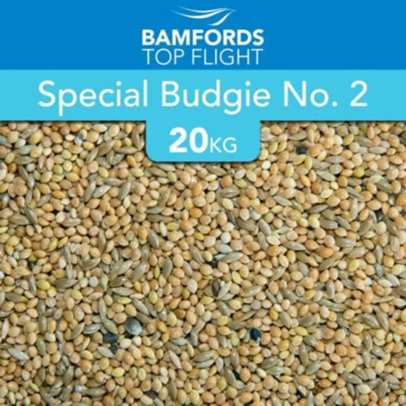 B&Q Bamfords Special Budgie No.2 Aviary Bird Food 20Kg Red