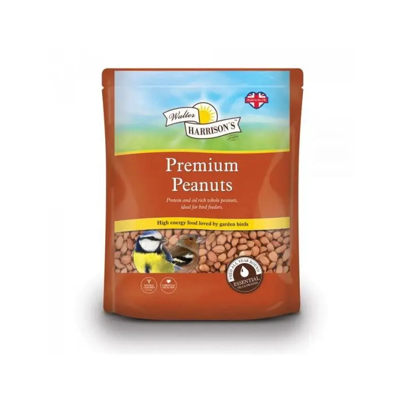 Walter Harrisons Walter Harrisons Premium Peanuts Bird Food - Dry - Bag 4Kg