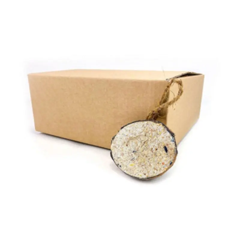 Chubby Pet Products 10 X Chubby Half Filled Coconut - Original Hanging Wild Bird Food
