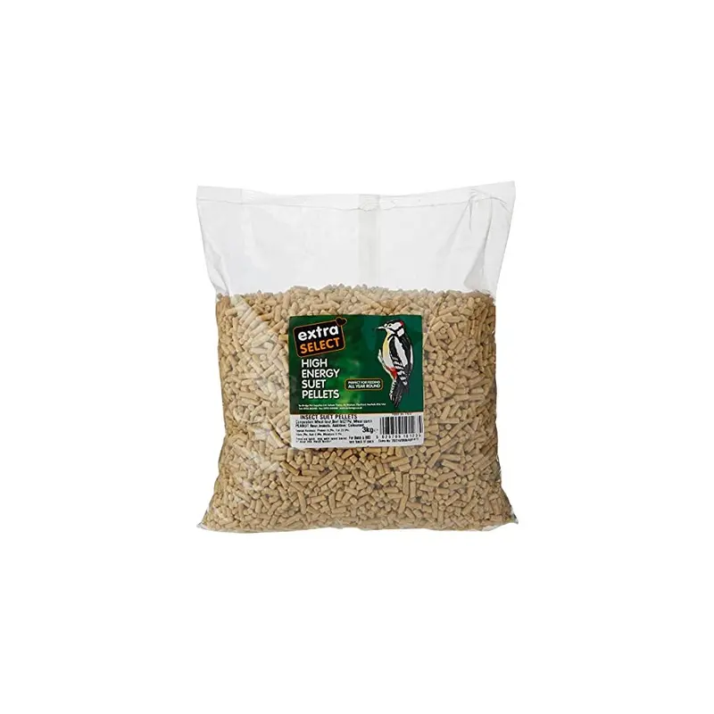 Extra Select High Energy Insect Suet Pellets Refill Wild Bird Treat, 3 Kg 3Kg