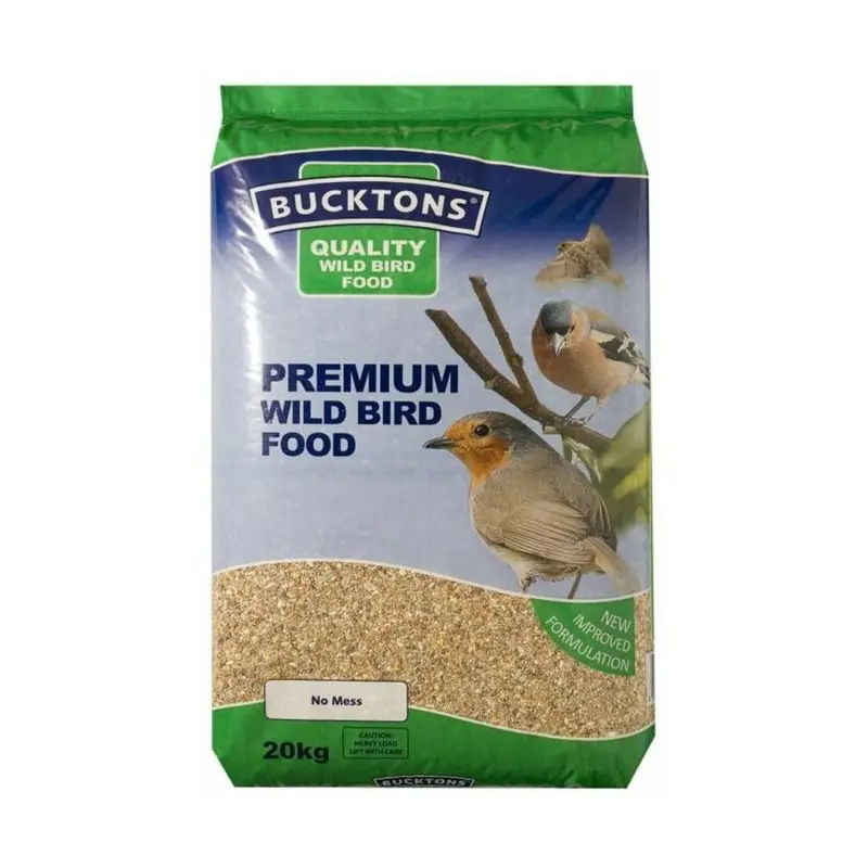 Bucktons Premium Wild Bird Seed Mix, 20 Kg, Transparent 20Kg