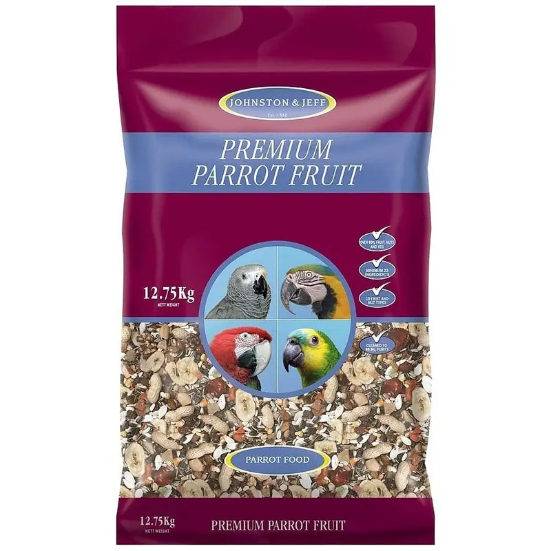 Johnston & Jeff Premium Parrot Fruit Mixture - Pet Bird Feeds - : 2Kg