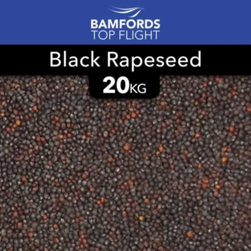 B&Q Bamfords Top Flight  Rapeseed Bird Food 20Kg Black