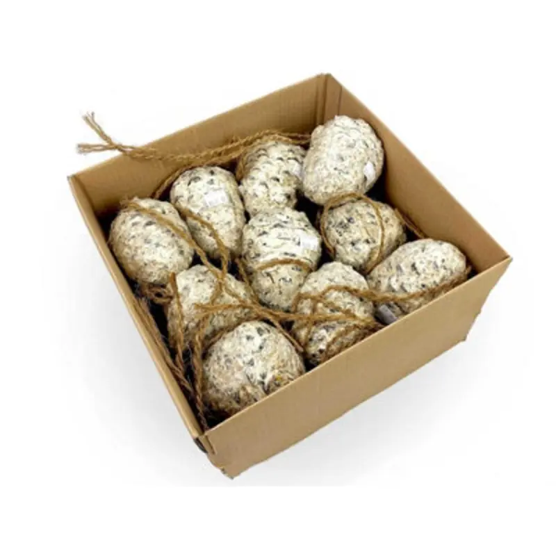 Chubby Pet Products Red X Chubby Seed & Suet Pine Cones Hanging Wild Bird Food Size 10