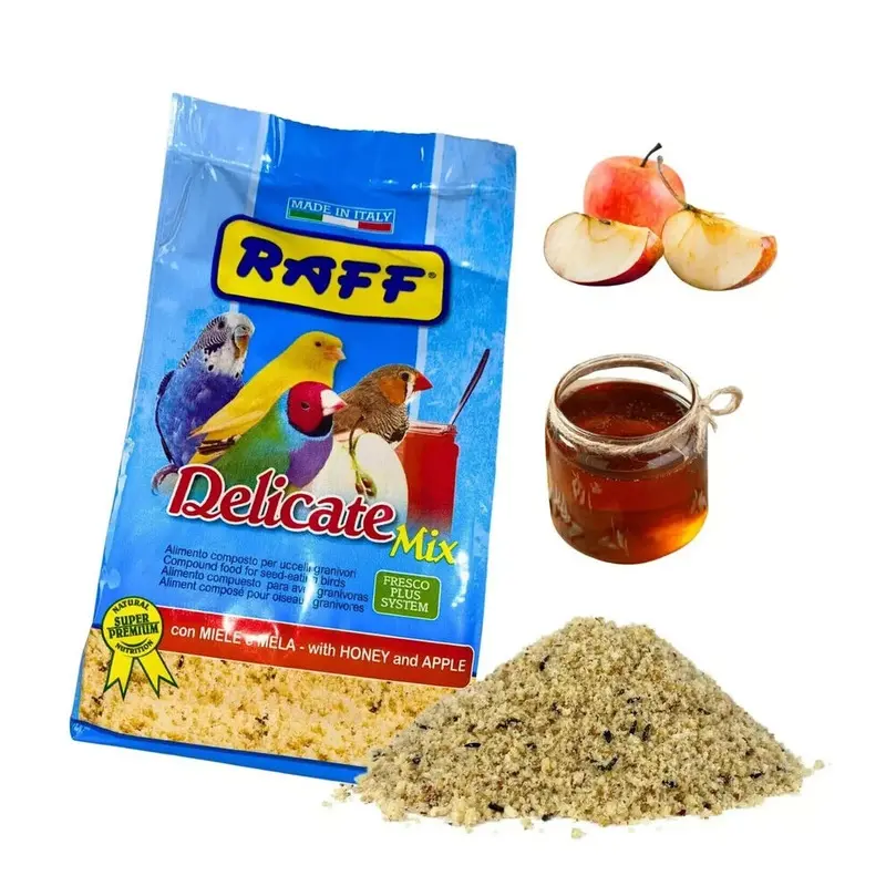 Raff Delicate Mix With Honey & Apple Compound Food For Seed Birds 500G