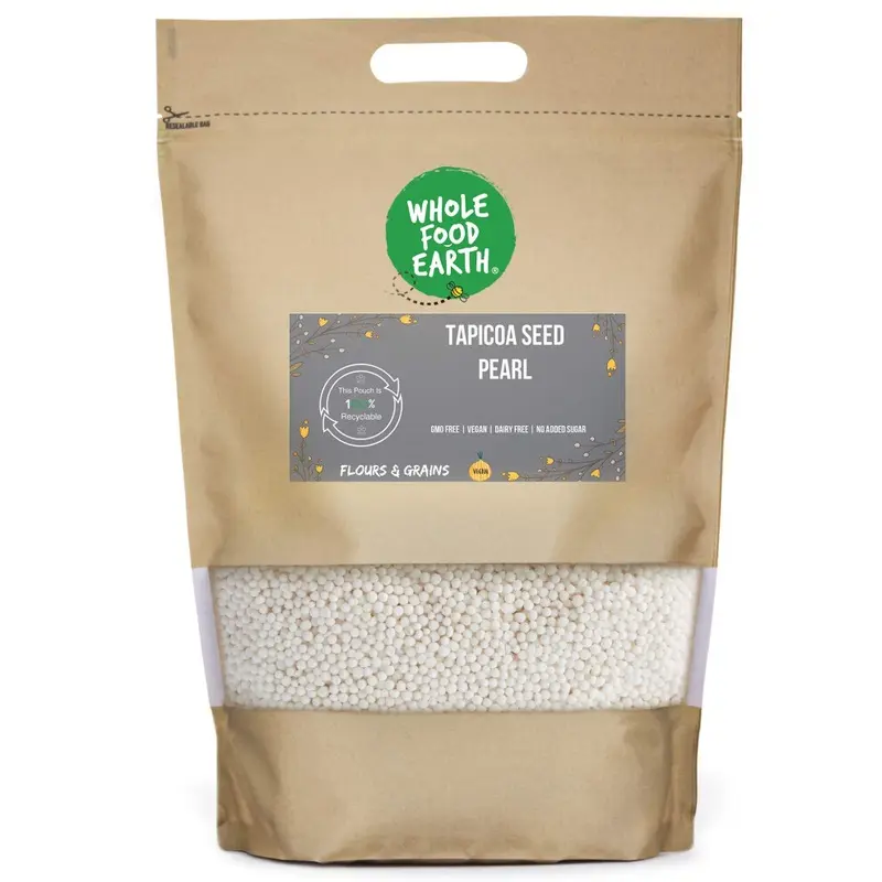 Wholefood Earth Tapicoa Seed Pearl 3 Kg | Gmo Free | 3Kg