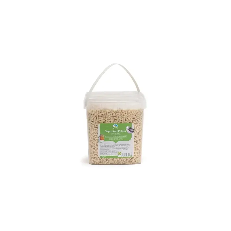 Rspb Super Suet Pellets With Mealworms (3Kg Tub): High Energy, Protein 3Kg