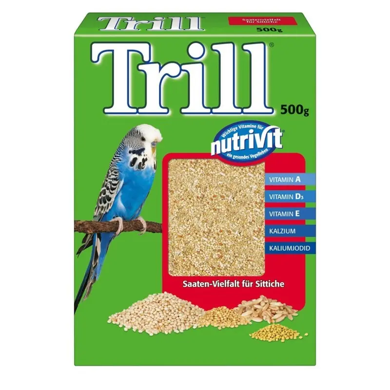 Trill Budgie 500 G (Pack Of 12) Size 12