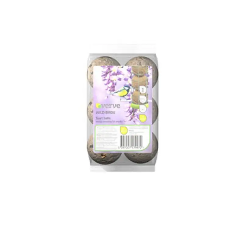Verve Wild Birds Suet Balls, Pack Of 6 0.54Kg