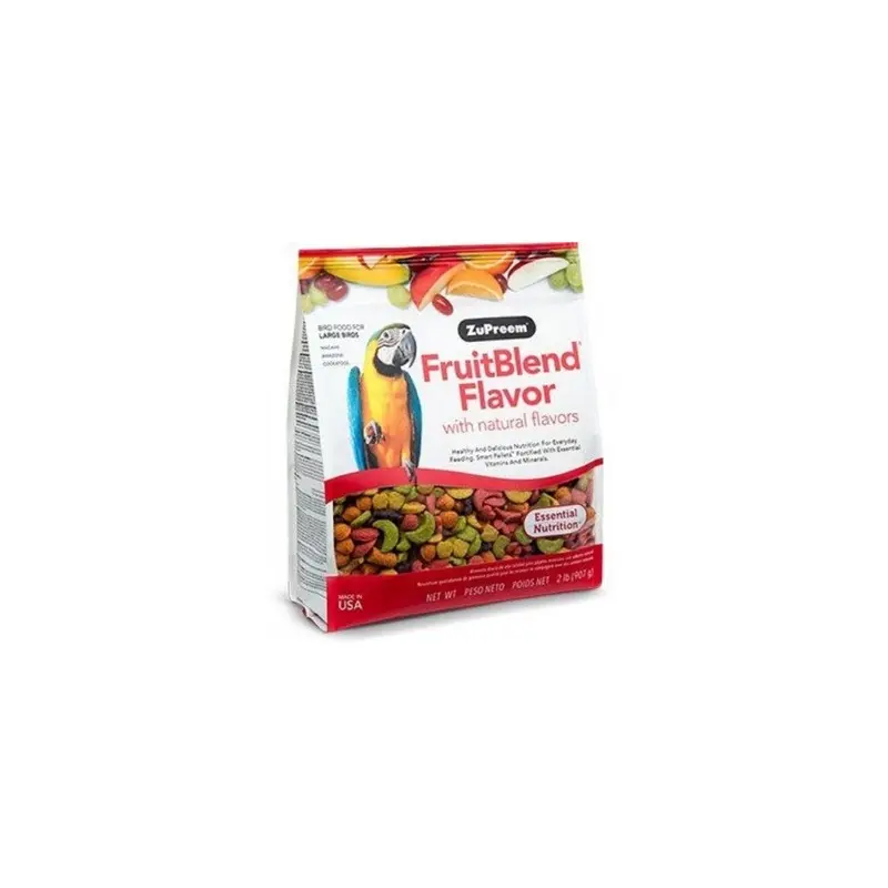 (2 Lb) Zupreem Fruitblend Natural Flavr Parrot Food Large