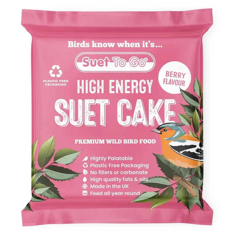 Unipet International Suet To Go Berry Suet Cake For Birds - 280G
